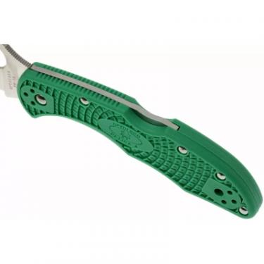 Нож Spyderco Delica 4 Flat Ground ACX 390 Green Фото 5