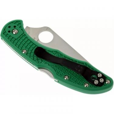 Нож Spyderco Delica 4 Flat Ground ACX 390 Green Фото 6