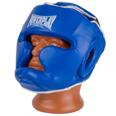 Боксерский шлем PowerPlay 3100 PU Синій XL Фото 1
