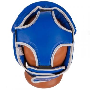 Боксерский шлем PowerPlay 3100 PU Синій XL Фото 3