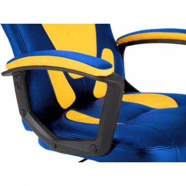 Кресло игровое GT Racer X-1414 Blue/Yellow Фото 6