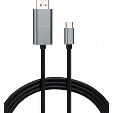Кабель мультимедийный Vinga USB-C to HDMI 1.5m v2.0 4K60Hz Фото