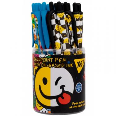 Ручка шариковая Yes Melt Smile автоматична 0,7 мм синя Фото 2