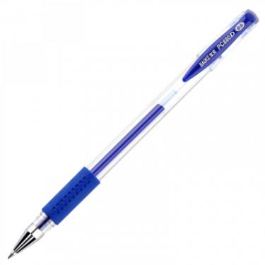 Ручка гелевая Baoke з грипом 0.5 мм, синя Фото
