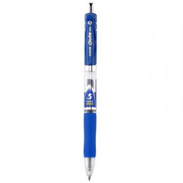 Ручка гелевая Baoke Elite автоматична з грипом 0,5 мм синя Фото