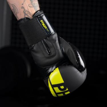Боксерские перчатки Phantom APEX Elastic Neon Black/Yellow 10oz Фото 4