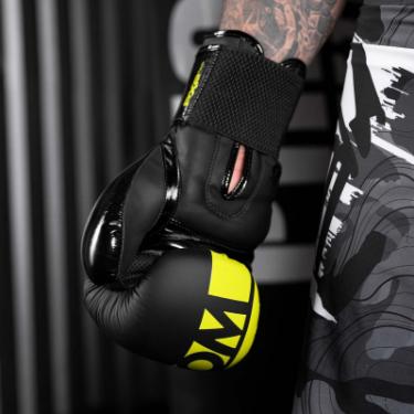 Боксерские перчатки Phantom APEX Elastic Neon Black/Yellow 10oz Фото 5