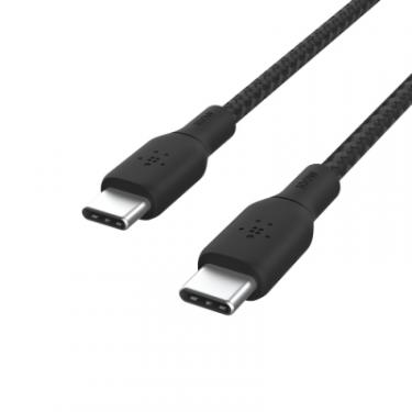 Дата кабель Belkin USB-C to USB-C 2.0m 100W black Фото 4