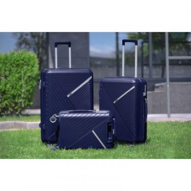 Набор чемоданов 2E Sigma (L+M+S) темно-синій Фото 1