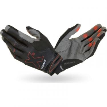 Перчатки для фитнеса MadMax MXG-103 X Gloves Black/Grey XL Фото