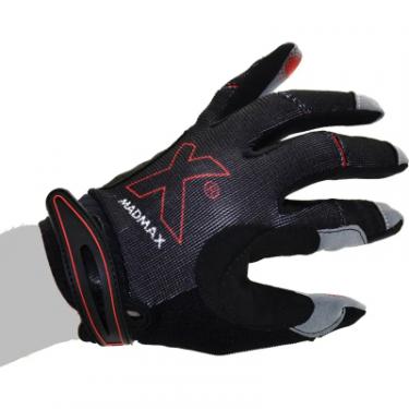 Перчатки для фитнеса MadMax MXG-103 X Gloves Black/Grey XL Фото 6