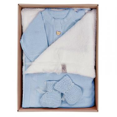 Набор детской одежды Прованс Набір для немовлят Блакитний 3 одиниці (плед, чоло Фото