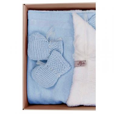 Набор детской одежды Прованс Набір для немовлят Блакитний 3 одиниці (плед, чоло Фото 1