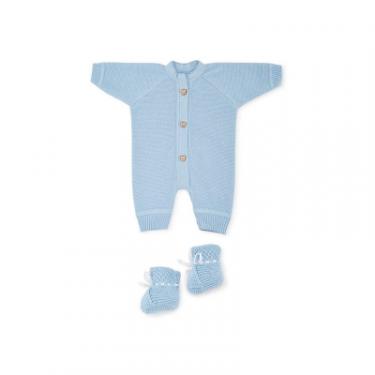 Набор детской одежды Прованс Набір для немовлят Блакитний 3 одиниці (плед, чоло Фото 4