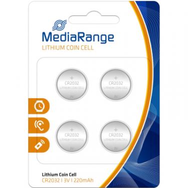 Батарейка Mediarange CR 2032 3V Lithium Coin Cells, Pack 4 Фото