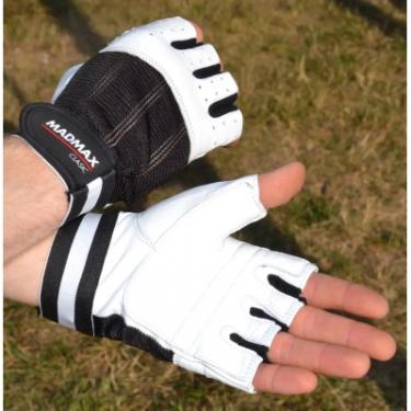 Перчатки для фитнеса MadMax MFG-248 Clasic White L Фото 6