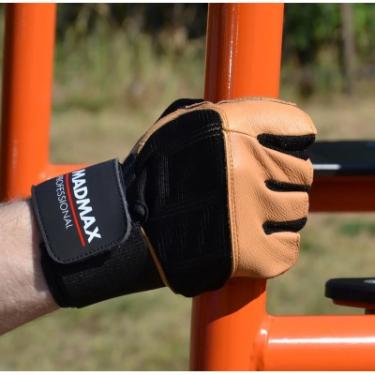 Перчатки для фитнеса MadMax MFG-269 Professional Brown S Фото 4
