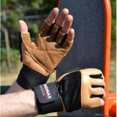 Перчатки для фитнеса MadMax MFG-269 Professional Brown S Фото 5
