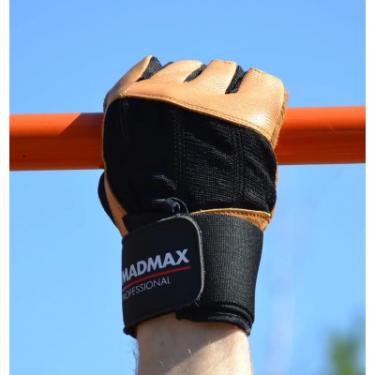 Перчатки для фитнеса MadMax MFG-269 Professional Brown S Фото 8