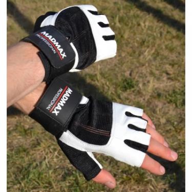 Перчатки для фитнеса MadMax MFG-269 Professional White XXL Фото 5