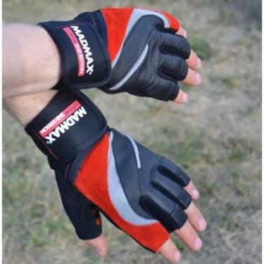 Перчатки для фитнеса MadMax MFG-568 Extreme 2nd edition Black/Red XL Фото 5