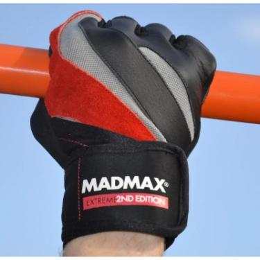 Перчатки для фитнеса MadMax MFG-568 Extreme 2nd edition Black/Red XL Фото 8