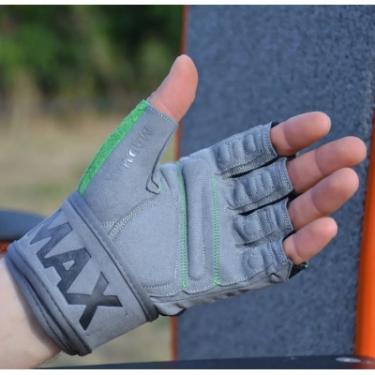 Перчатки для фитнеса MadMax MFG-860 Wild Grey/Green M Фото 3