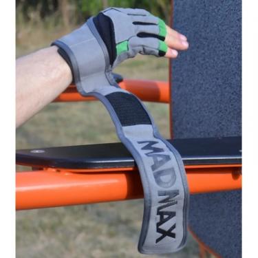 Перчатки для фитнеса MadMax MFG-860 Wild Grey/Green M Фото 8