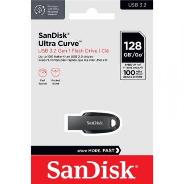 USB флеш накопитель SanDisk 64GB Ultra Curve Black USB 3.2 Фото 3
