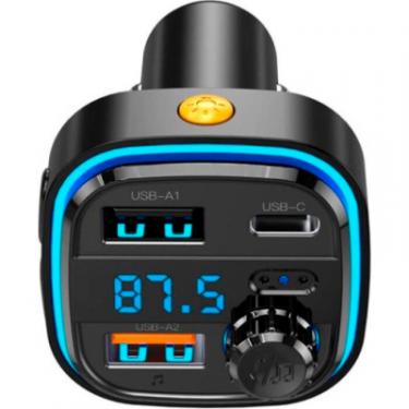 FM модулятор XO BCC08 автомобільний зарядний пристрій MP3/PD/2USB/ Фото 1