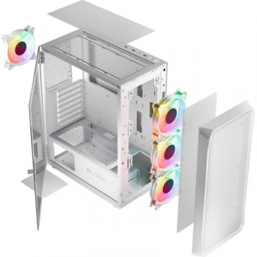 Корпус Logic concept PORTOS MESH+GLASS ARGB fans 3x120mm WHITE Фото 10