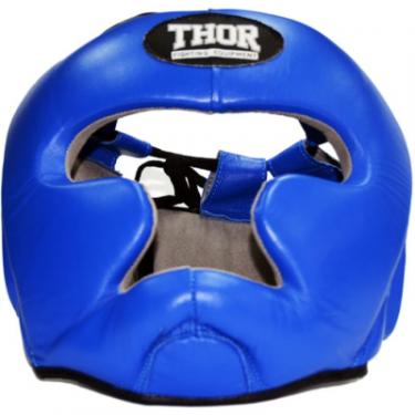 Боксерский шлем Thor 705 XL ПУ-шкіра Синій Фото 3