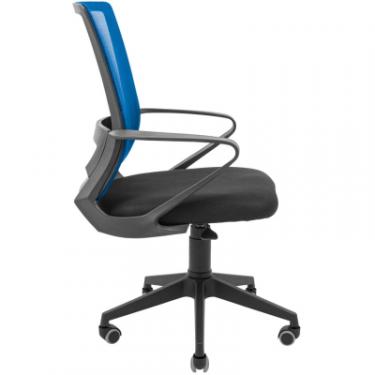 Офисное кресло Richman Робін Пластик Піастра Сітка чорна + синя Фото 2