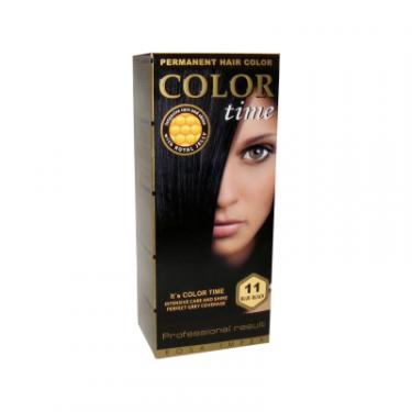 Краска для волос Color Time 11 - Синьо-чорний Фото