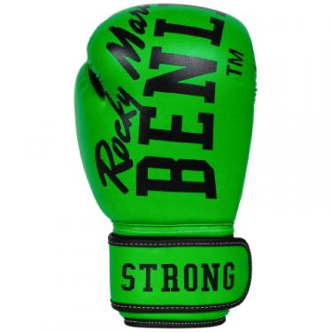 Боксерские перчатки Benlee Chunky B PU-шкіра 10oz Зелені Фото 1