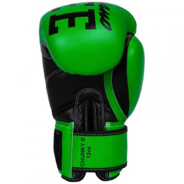 Боксерские перчатки Benlee Chunky B PU-шкіра 10oz Зелені Фото 2