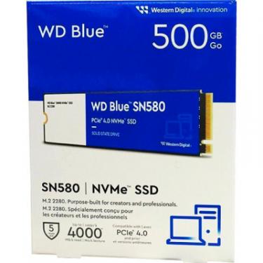 Накопитель SSD WD M.2 2280 500GB SN580 Blue Фото 3
