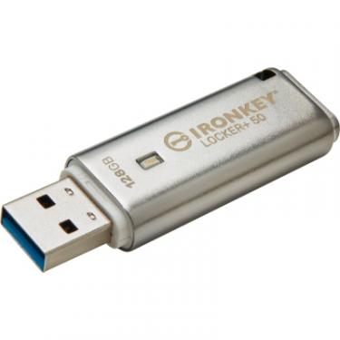 USB флеш накопитель Kingston 128GB IronKey Locker Plus 50 AES Encrypted USB 3.2 Фото
