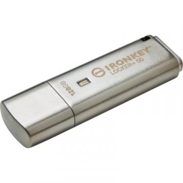USB флеш накопитель Kingston 128GB IronKey Locker Plus 50 AES Encrypted USB 3.2 Фото 1
