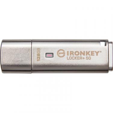 USB флеш накопитель Kingston 128GB IronKey Locker Plus 50 AES Encrypted USB 3.2 Фото 2