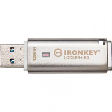 USB флеш накопитель Kingston 128GB IronKey Locker Plus 50 AES Encrypted USB 3.2 Фото 3