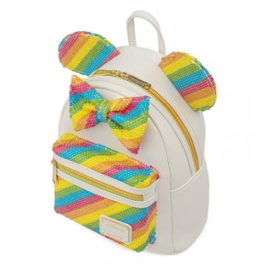 Рюкзак школьный Loungefly Disney - Minnie Mouse Sequined Rainbow Mini Backpa Фото 1