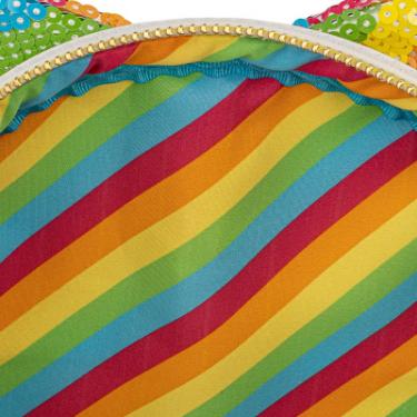 Рюкзак школьный Loungefly Disney - Minnie Mouse Sequined Rainbow Mini Backpa Фото 4