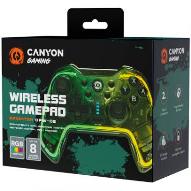 Геймпад Canyon GPW-02 Brighter Wireless RGB 5in1 iOS/Nintendo Cry Фото 4