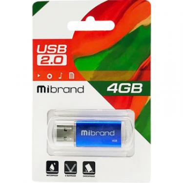 USB флеш накопитель Mibrand 4GB Cougar Blue USB 2.0 Фото 1