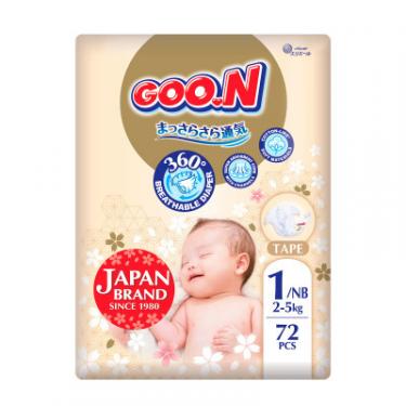 Подгузники GOO.N Premium Soft для немовлят до 5 кг 1 NB на липучках Фото