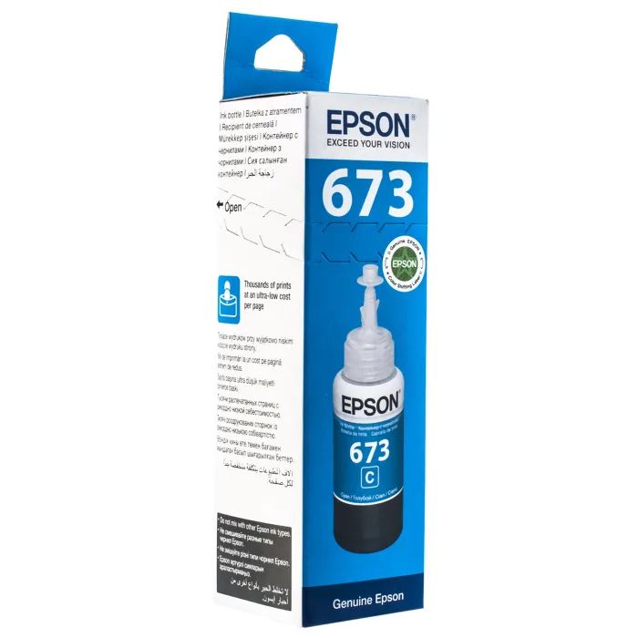 Контейнер с чернилами Epson 673 cyan 70мл L800/1800 Фото