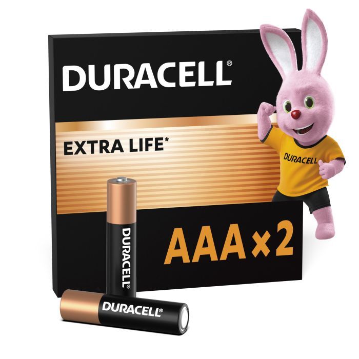 Батарейка Duracell AAA лужні 2 шт. в упаковці Фото