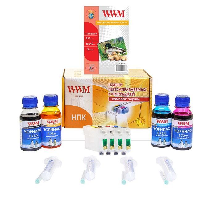 Комплект перезаправляемых картриджей WWM Epson SX525WD/OfficeBX305F/BX625FWD Фото
