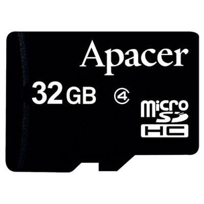 Карта памяти Apacer 32Gb microSDHC Class4 w/o Adapter RP Фото